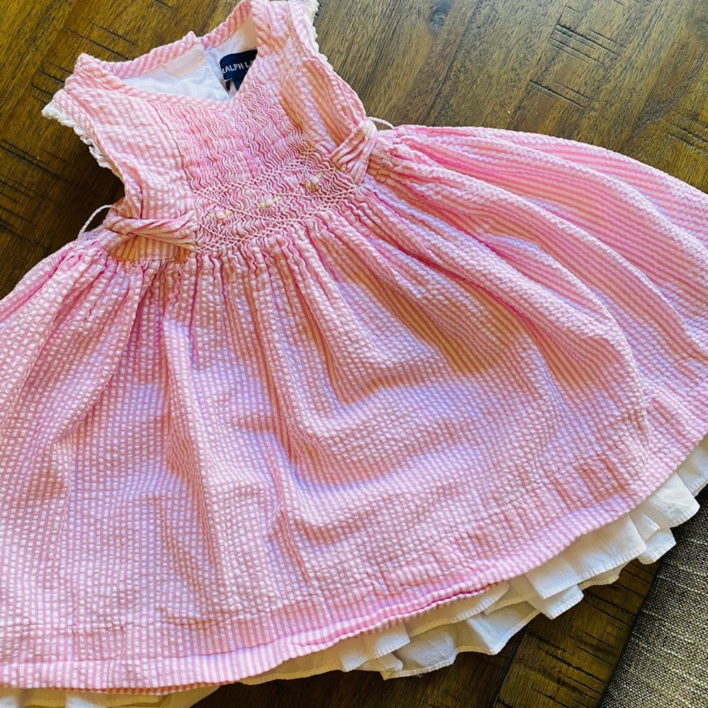 Ralph Lauren dress in pink & white bundle